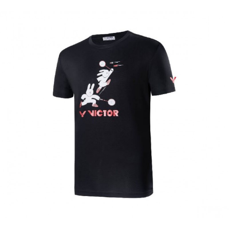 Victor "Rabbit Plays Badminton" Print Unisex Training T-Shirt