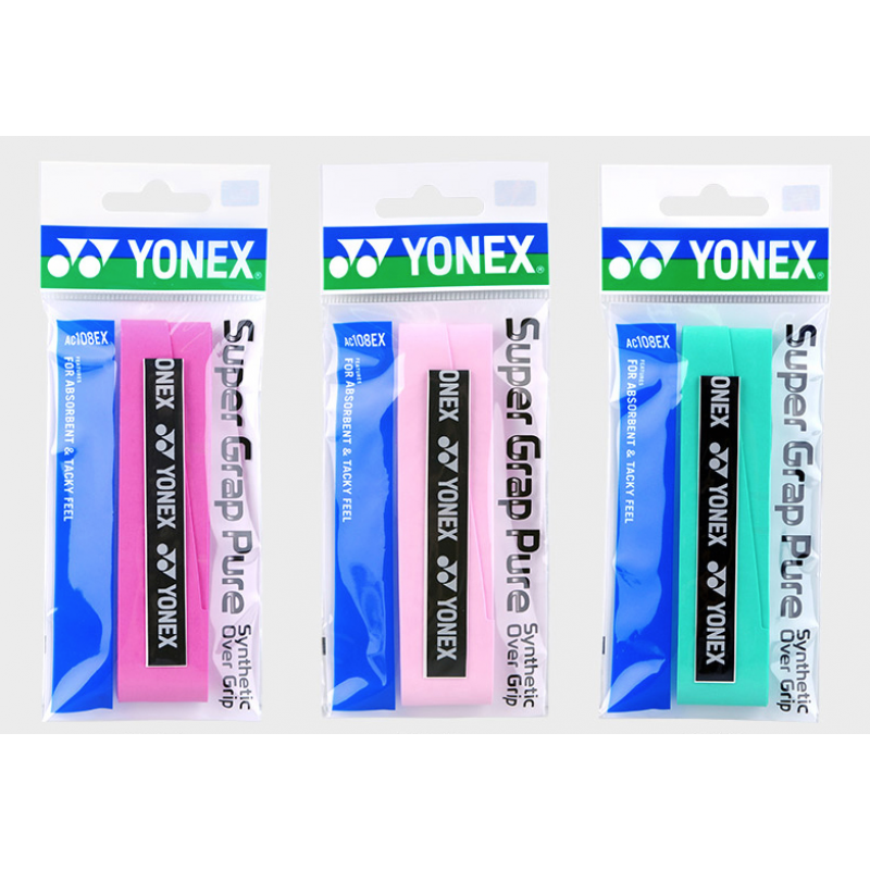 Yonex AC108EX Super Grap Pure Synthetic Over Grip (5pcs)