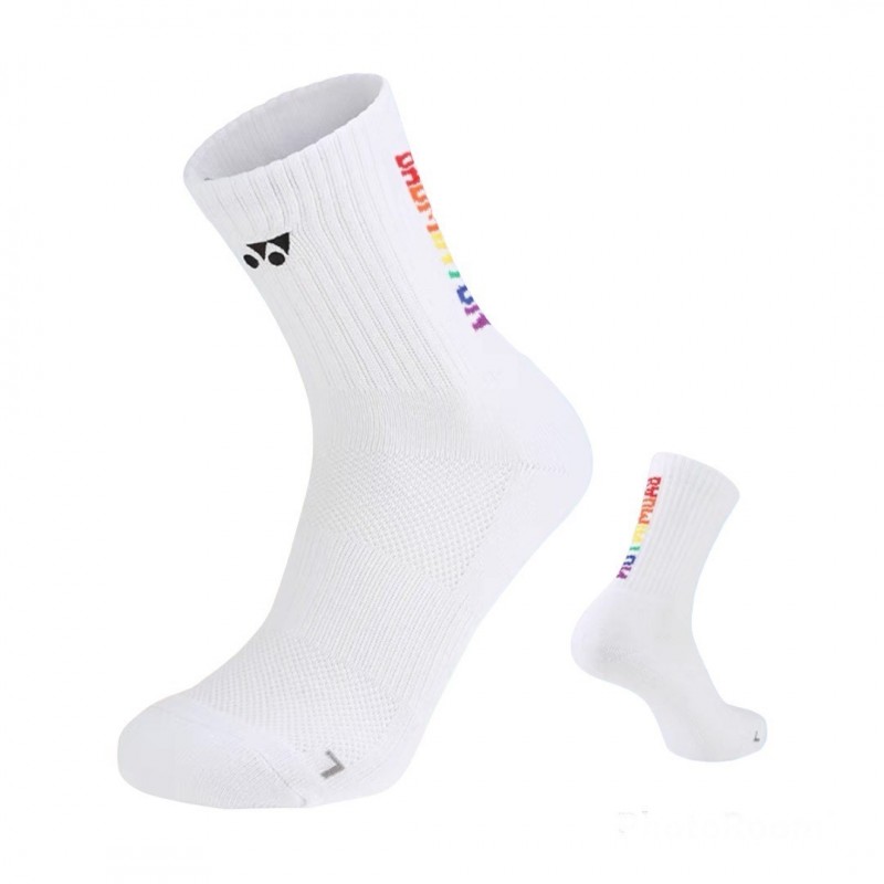 Yonex Men Rainbow "BADMINTON" Sport Socks